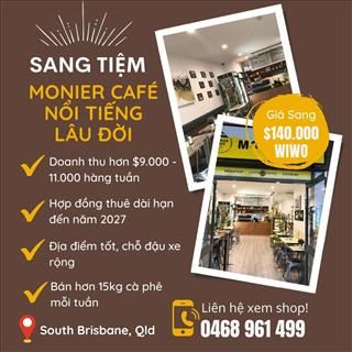 Cơ hội sở hữu tiệm Monier Café nổi tiếng bán hơn 15kg cà phê/tuần