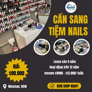 Cần sang gấp tiệm nail thu nhập tốt, vị trí đắc địa vùng Mosman